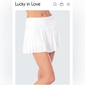 Lucky in Love Pleated Skirt for Tennis or Pickleball